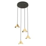 Emibig Pendelleuchte Elit Stahl Gold | Geeignet für 4x GX53 - Max 10W
