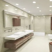 Einbaustrahler im Badezimmer